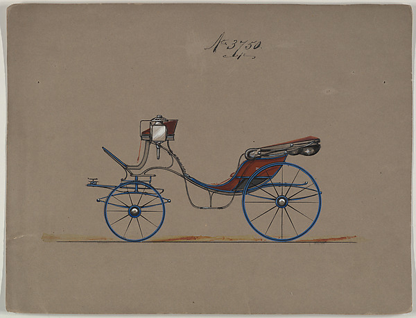 Design for Cabriolet or Victoria, no. 3750