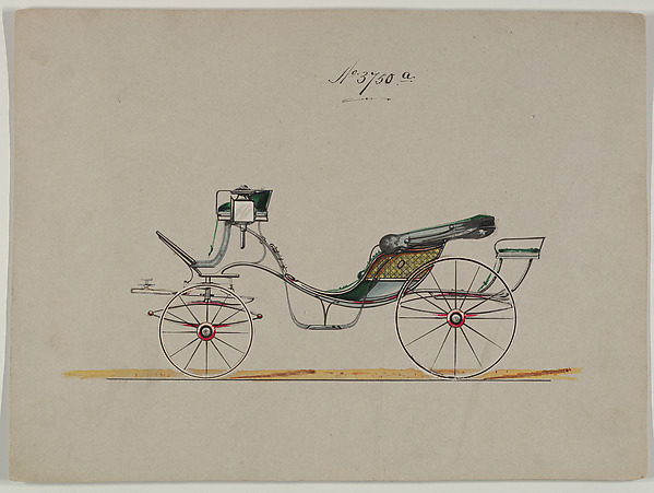Design for Cabriolet or Victoria, no. 3750a