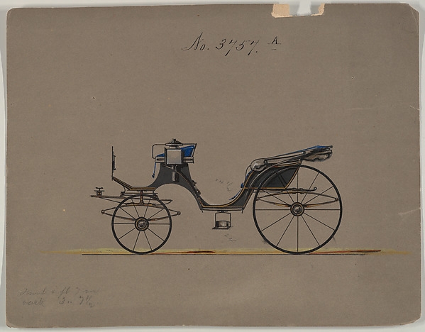 Design for Cabriolet or Victoria, no. 3757a