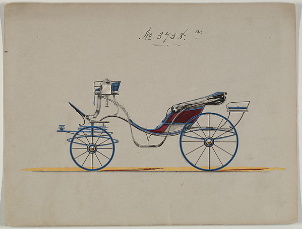 Design for Cabriolet or Victoria, no. 3758a