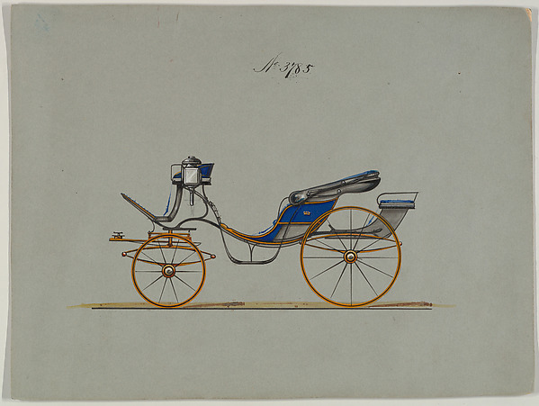 Design for Cabriolet or Victoria, no. 3785