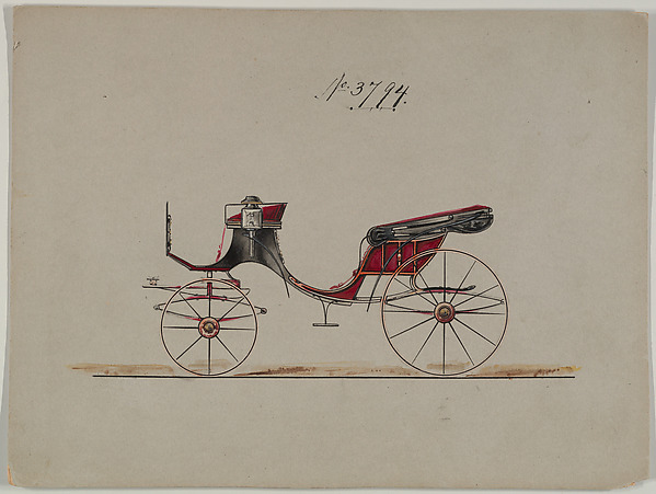 Design for Cabriolet or Victoria, no. 3794