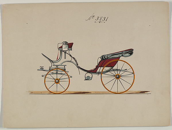 Design for Cabriolet or Victoria, no. 3831