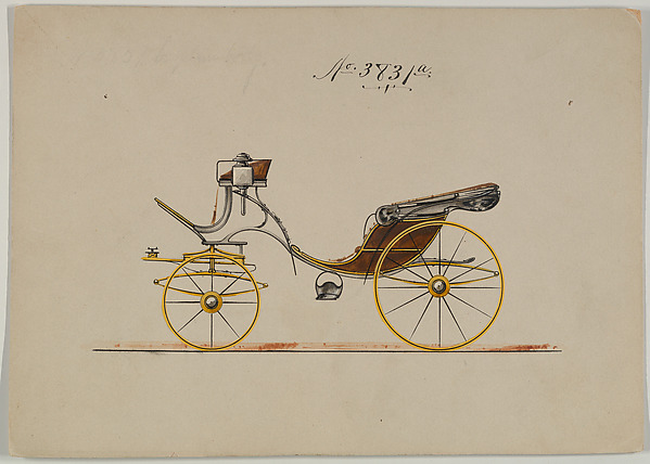 Design for Cabriolet or Victoria, no. 3831a