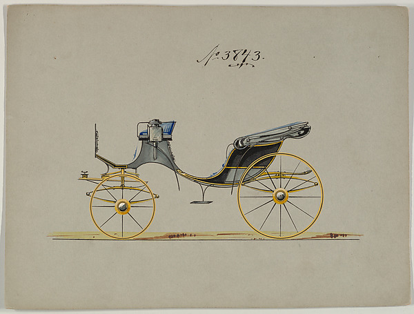 Design for Cabriolet or Victoria, no. 3843