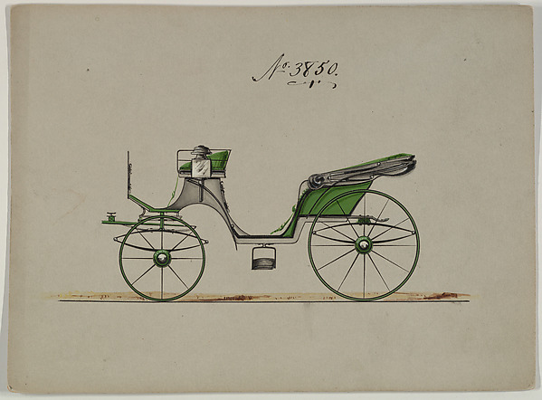 Design for Cabriolet or Victoria, no. 3850