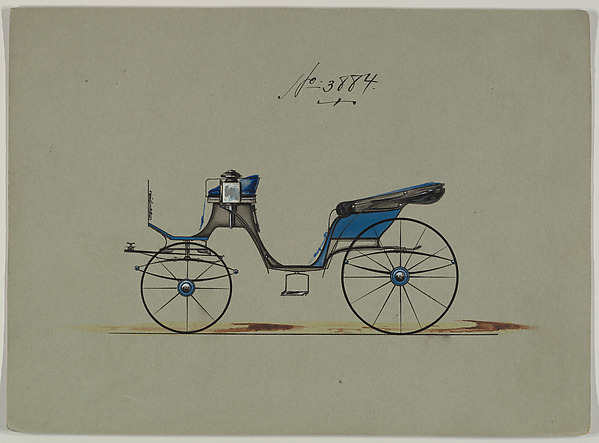 Design for Cabriolet or Victoria, no. 3884