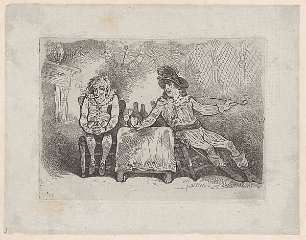 Two Men Smoking and Drinking (Charles and Jack Bannister in Henry IV, Part I)