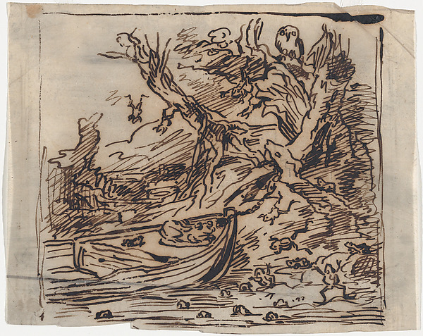 The Botin Moored under a Tree