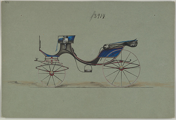 Design for Cabriolet or Victoria, no. 3914