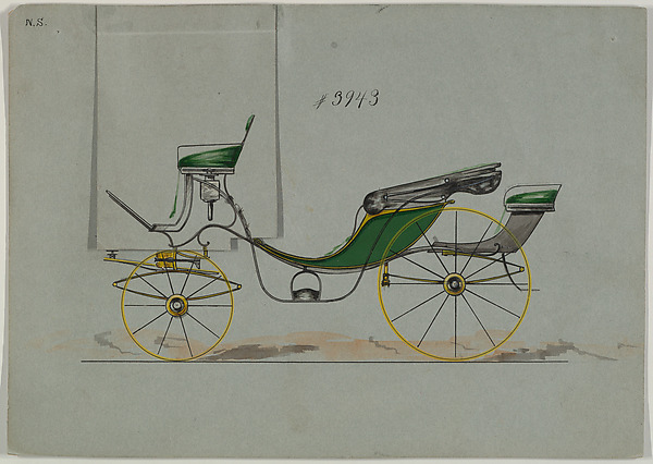 Design for Cabriolet or Victoria, no. 3943