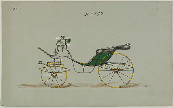 Design for Cabriolet or Victoria, no. 3997