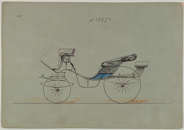 Design for Cabriolet or Victoria, no. 3997a