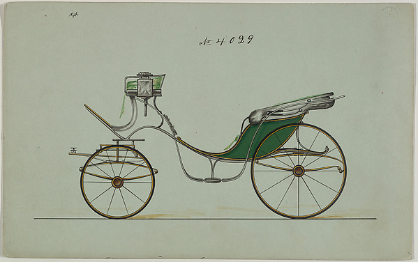 Design for Cabriolet or Victoria, no. 4029