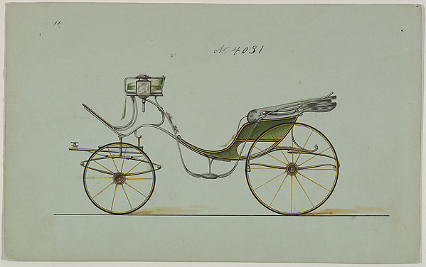Design for Cabriolet or Victoria, no. 4031