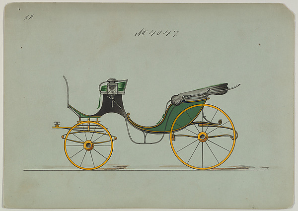 Design for Cabriolet or Victoria, no. 4049