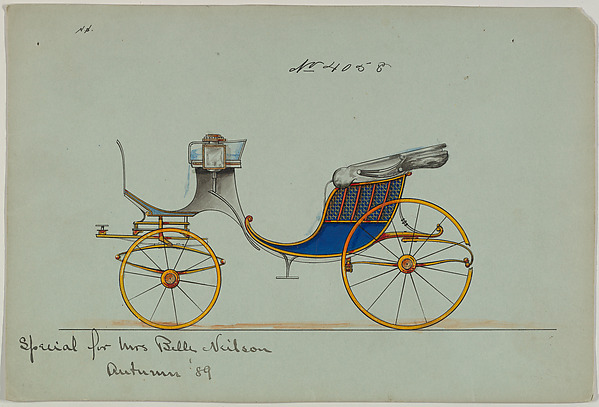Design for Cabriolet or Victoria, no. 4058
