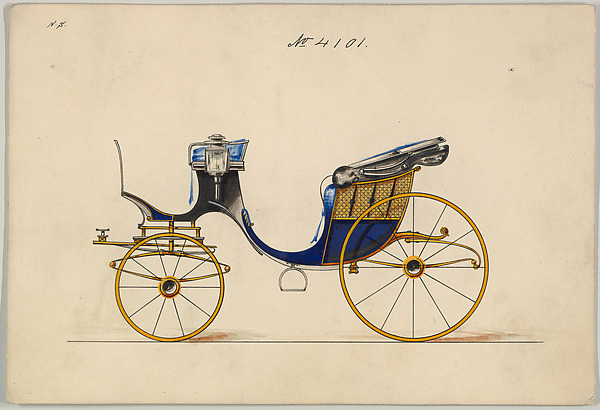 Design for Cabriolet or Victoria, no. 4101