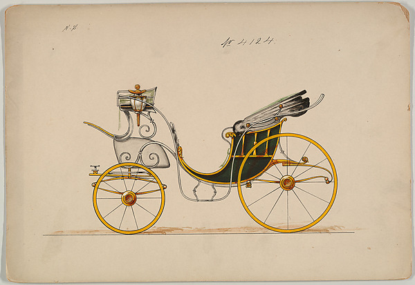 Design for Cabriolet or Victoria, no. 4124