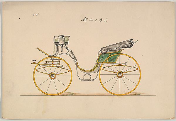 Design for Cabriolet or Victoria, no. 4131