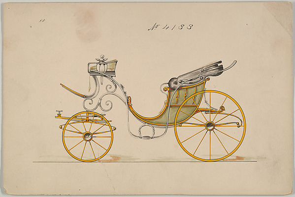 Design for Cabriolet or Victoria, no. 4133