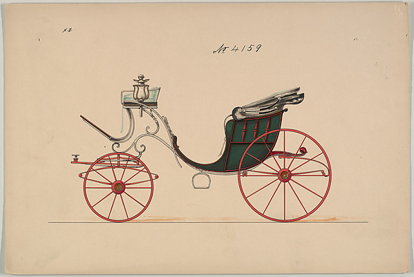 Design for Cabriolet or Victoria, no. 4159