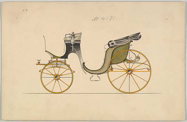 Design for Cabriolet or Victoria, no. 4171
