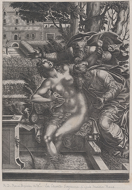 Susanna and the Elders by René Boyvin