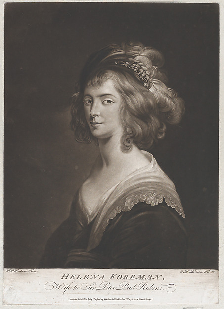 Portrait of Susanna Lunden, sister of Helena Fourment by William Pether
