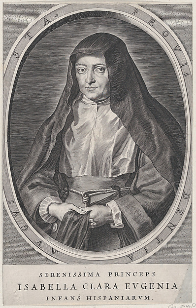 Portrait of Archduchess Isabella Clara Eugenia, Spanish Regent of the Low Countries, as a Nun