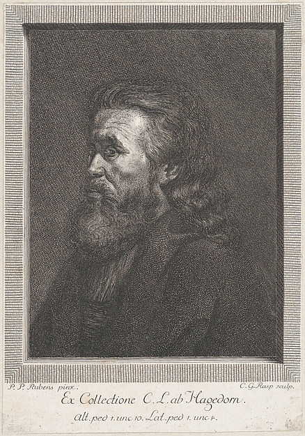 Portrait of an old man with a beard