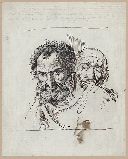 Two Male Heads