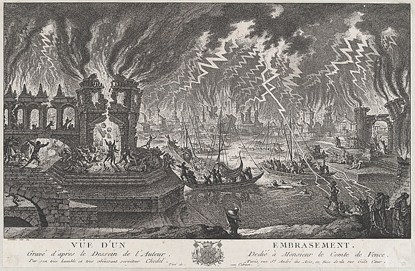 Vue d'un embrasement