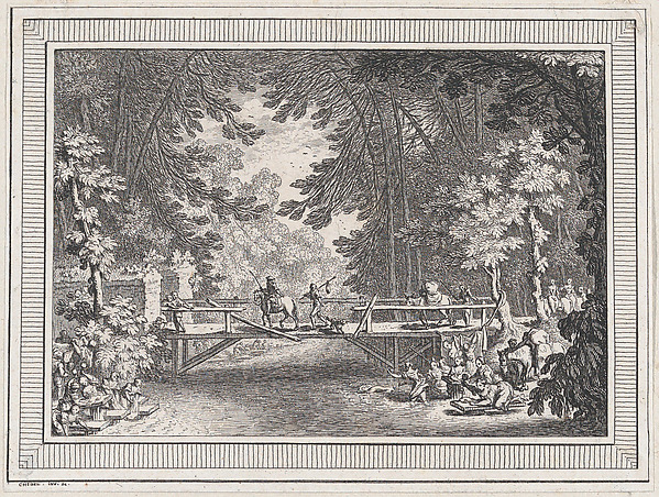 Landscape, from a series of six landscapes dedicated to Madame La Marquise de Pompadour