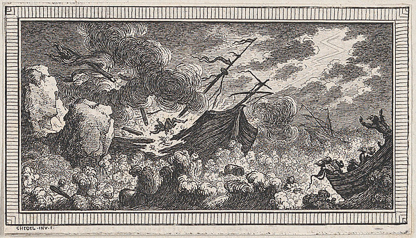 Landscape, from a series of six landscapes titled "Observationib.Astronom.Regiae.Paris.Scient. Acad...1736"