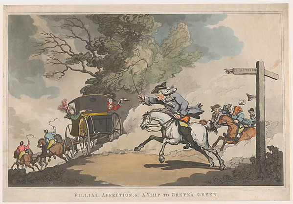Filial Affection, or a Trip to Gretna Green