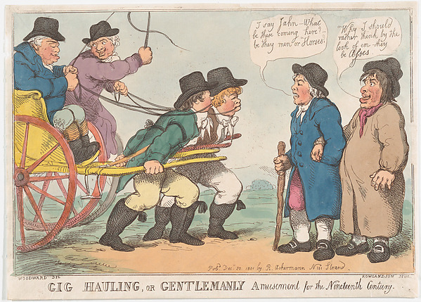 Gig Hauling, or Gentlemanly Amusement for the Nineteenth Century