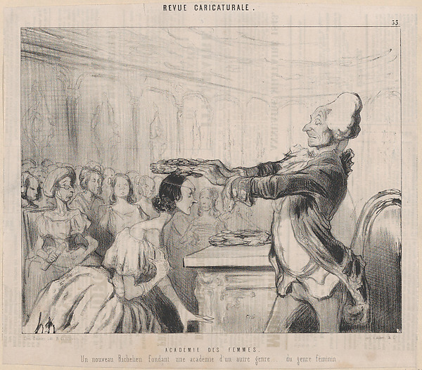 Academy of Women, from "Le Charivari"