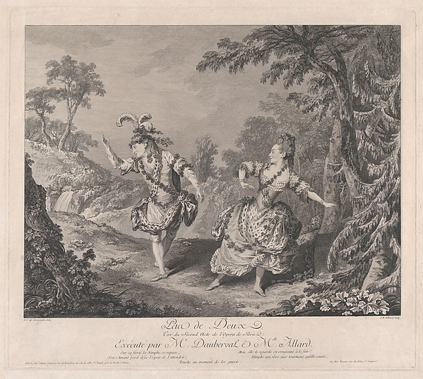 Pas de Deux, Tiré du Second Acte de l'Opera de Sylvie: Exécuté par Mr. Dauberval & Mlle. Allard
