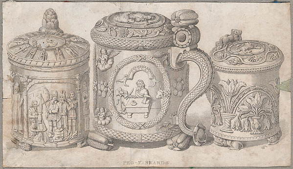 Three Covered Tankards