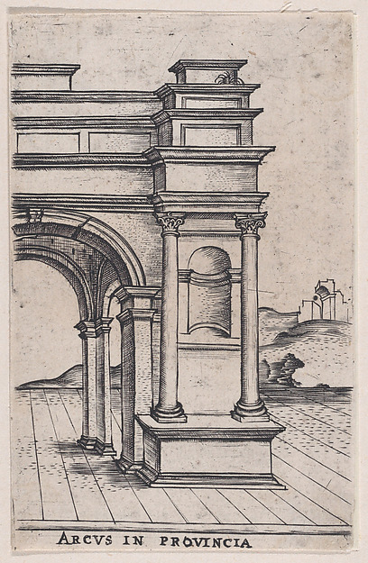 Arcus in Provincia (Views of Ancient Roman Temples and Arches)