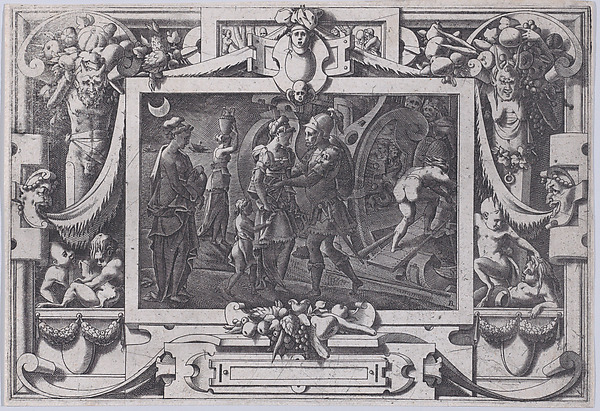 Medea Embarks with Jason (Soudain de nuit avec Jason Medée laissant Colchis en l'Argo est montée), from "Jason and the Golden Fleece"