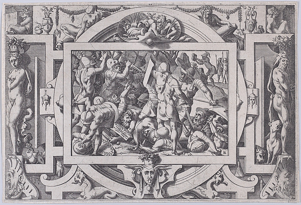 Jason Throws a Rock at the Giants (Cette moisson va son semeur chercher a fer tranchant...), from "Jason and the Golden Fleece"