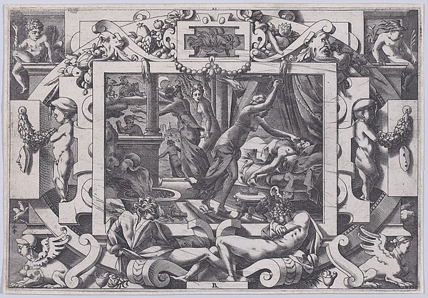 Pelias Killed by his Daughters (Dont par pitié elles prennent courage son sang vider par violent outrage...), from "Jason and the Golden Fleece"