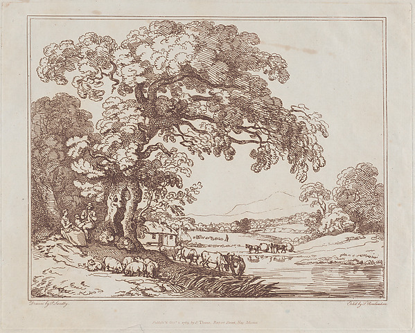 Pastoral Riverside Scene