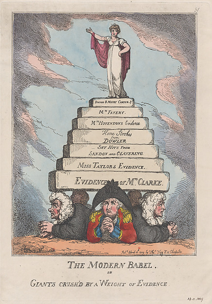The Modern Babel, or Giants Crushed by a Weight of Evidence
