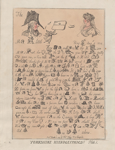 Yorkshire Hieroglyphics, Plate 1
