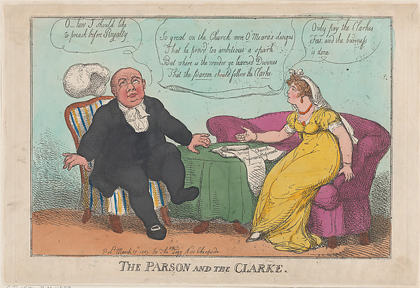 The Parson [Reverend O'Meara] and the Clarke