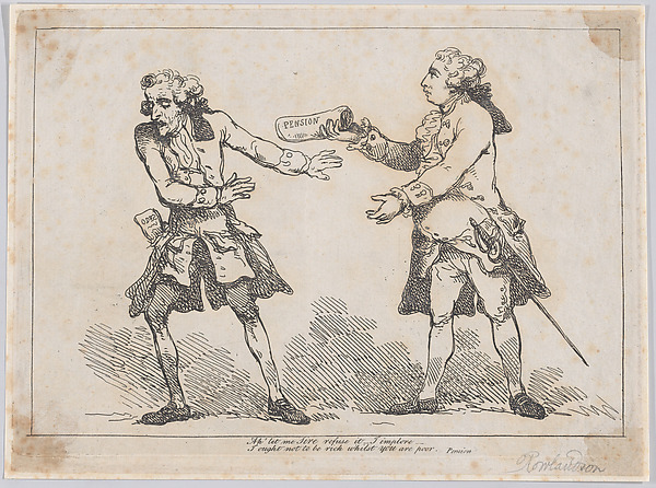 Ah' let me Sire refuse it..., from Peter's Pension by Peter Pindar, Esq.
