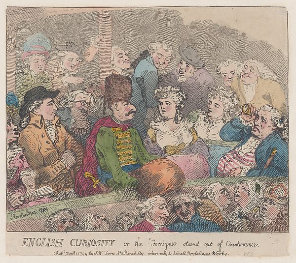 English Curiosity or The Foreigner Stared Out of Countenance
